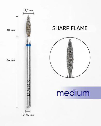 DARK Acute Flame 2.1x10 mm (Blue)