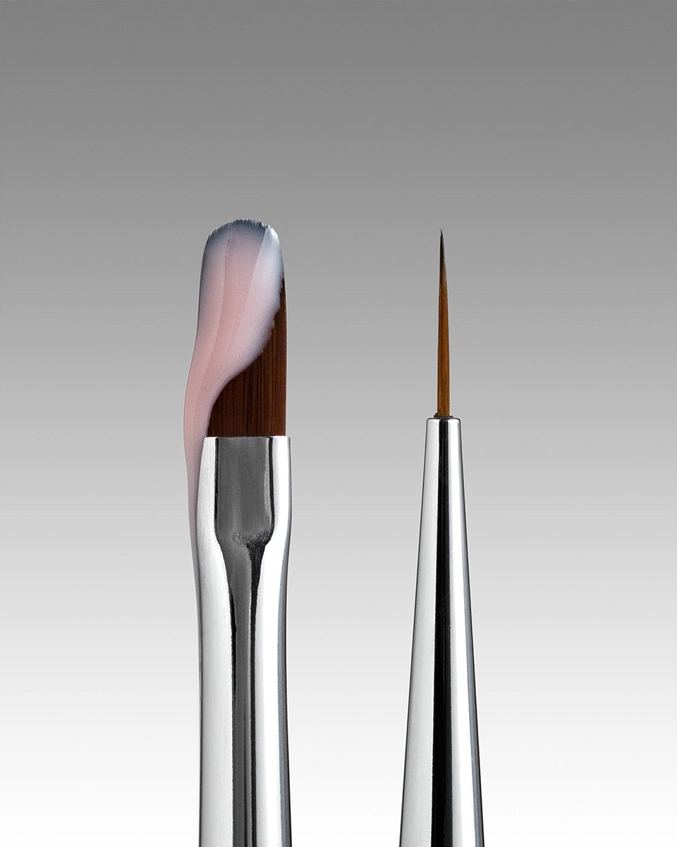DARK Double-sided brush (liner 10 mm rounded gel 12 mm)
