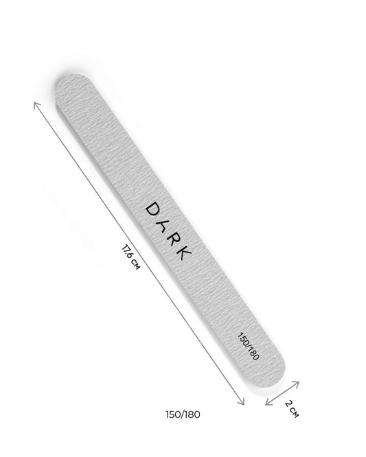 DARK Set of files - oval on foam grey, 25 pcs (150/180 grit)