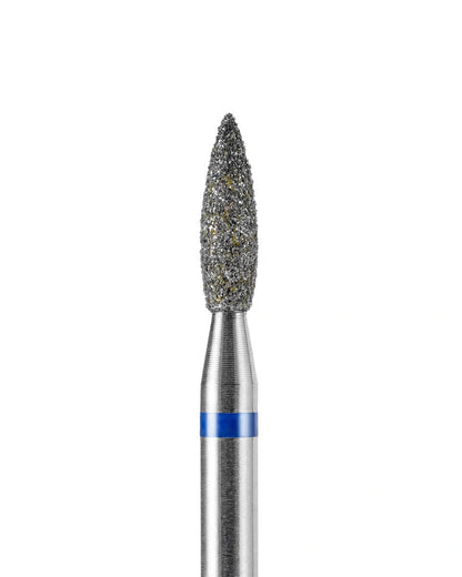 Nail drill bit DARK Sharp Flame 2.3x8 mm (Blue)